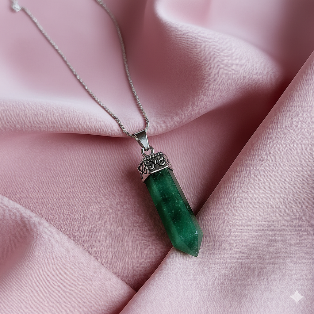 Green Aventurine Pencil Pendant