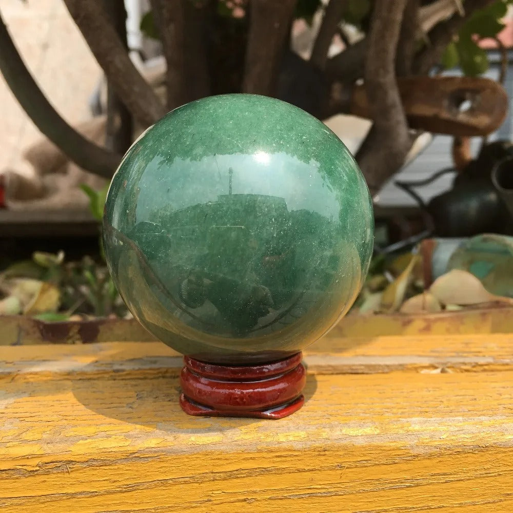 Green Aventurine Sphere – A Crystal of Luck & Abundance - Sattva Gem
