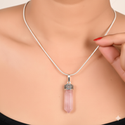 Rose Quartz Pencil Pendant