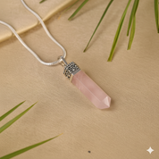 Rose Quartz Pencil Pendant