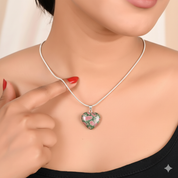 Unakite Heart Pendant