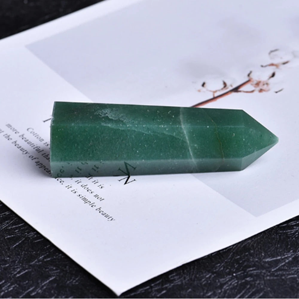 Green Aventurine Tower – A Beacon of Luck & Prosperity - Sattva Gem