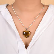 Tiger Eye Heart Pendant