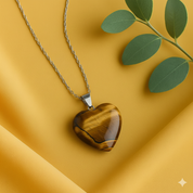 Tiger Eye Heart Pendant