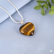 Tiger Eye Heart Pendant
