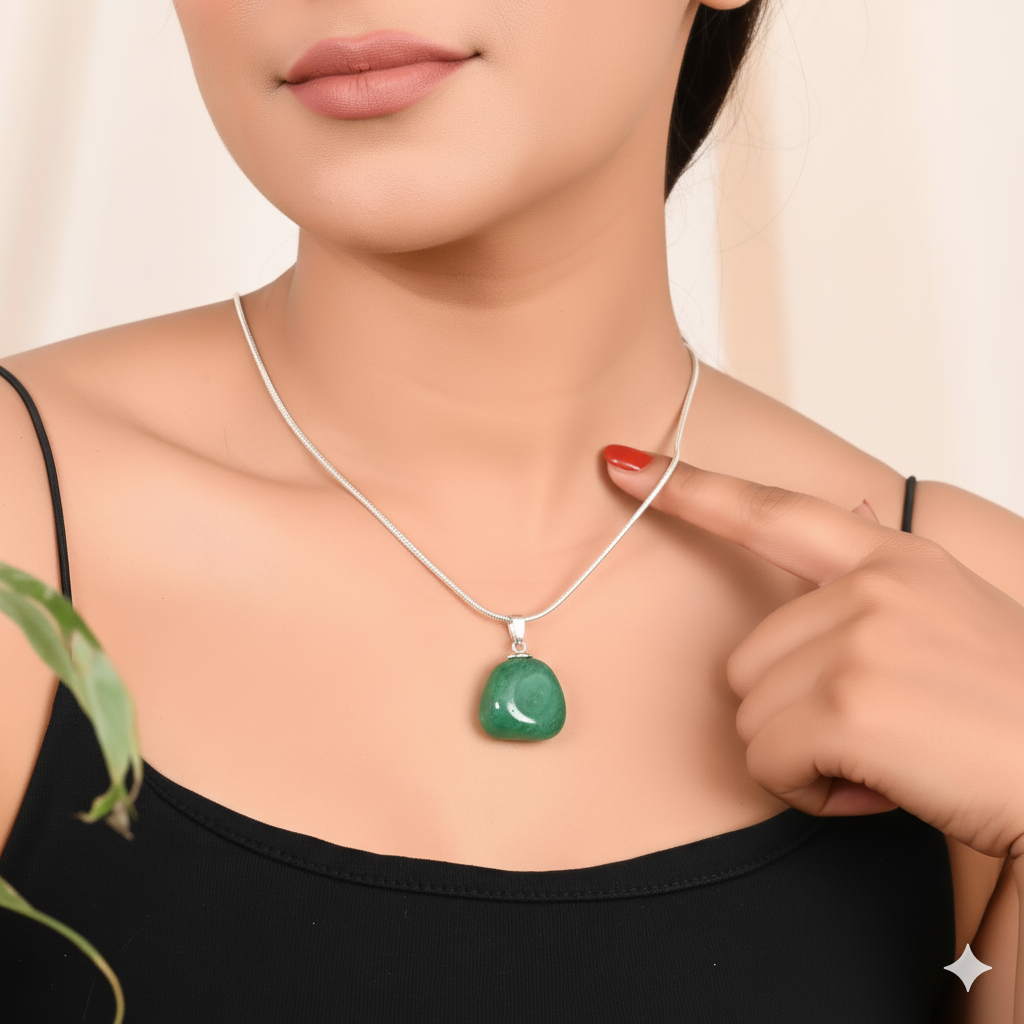 Green Aventurine Tumble Pendant