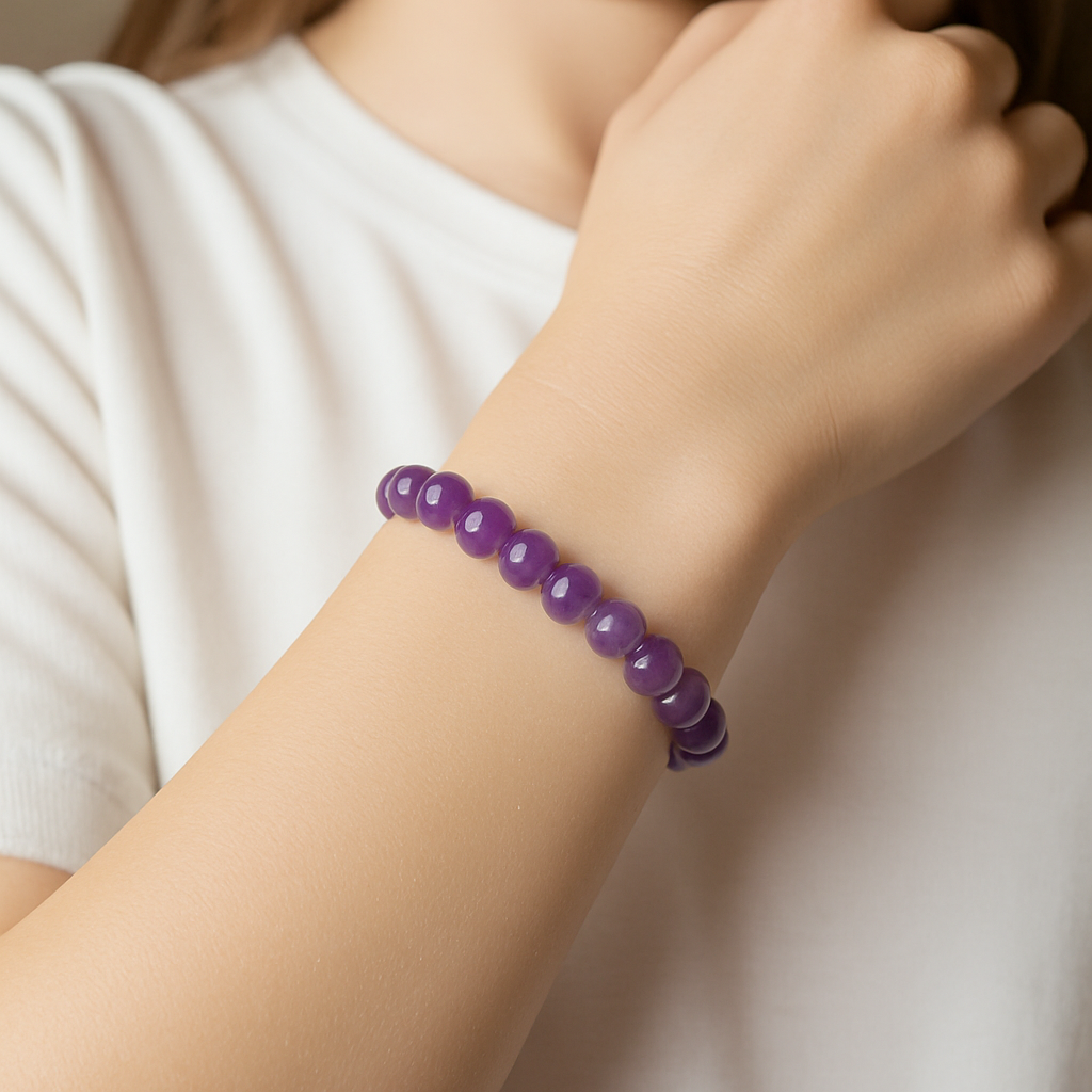 Amethyst Bracelet for Calm, Balance and Healing - Sattva Gem