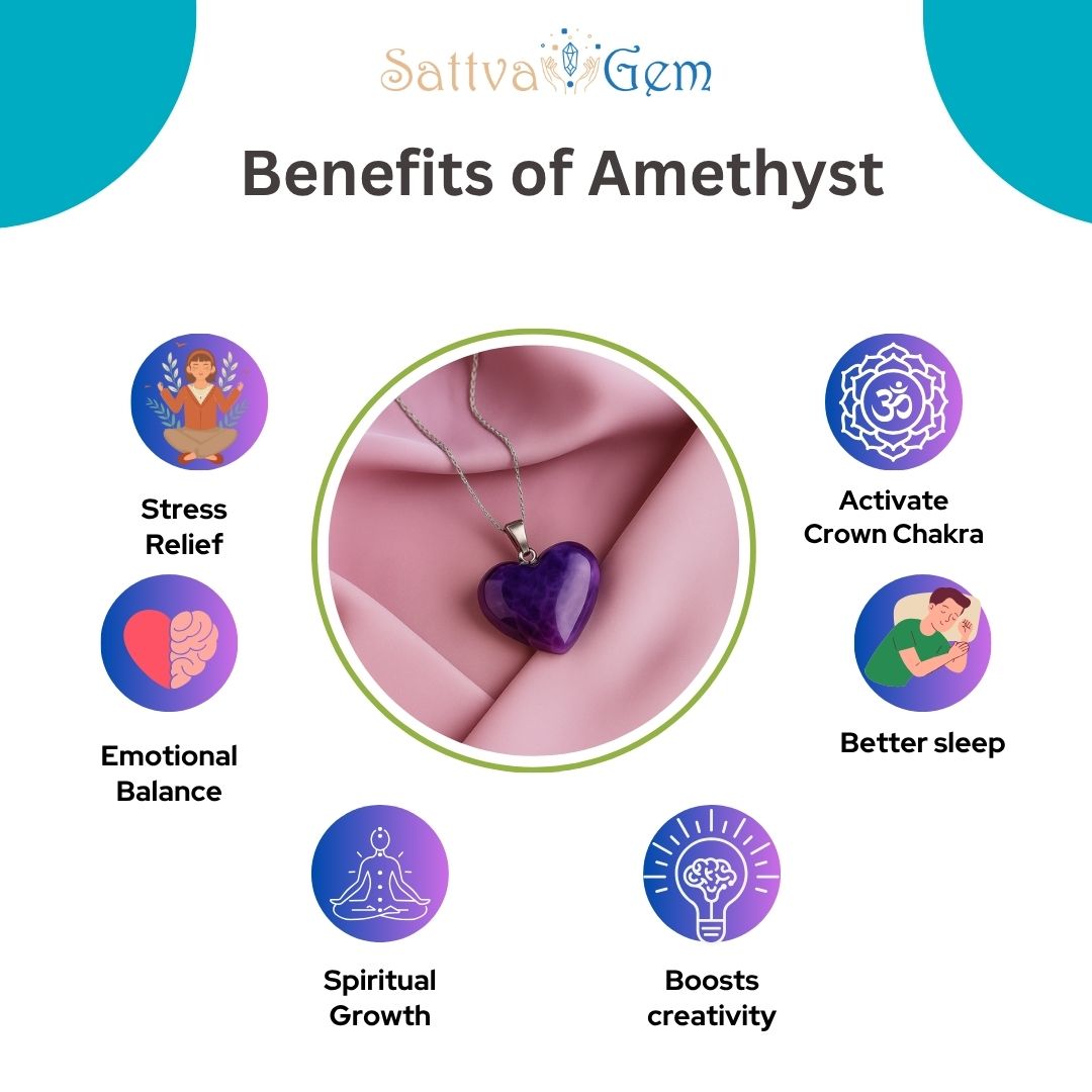 Amethyst Heart Pendant