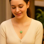 Green Aventurine Heart Pendant