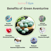 Green Aventurine Tumble : Stone of Prosperity & Luck