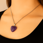 Amethyst Heart Pendant