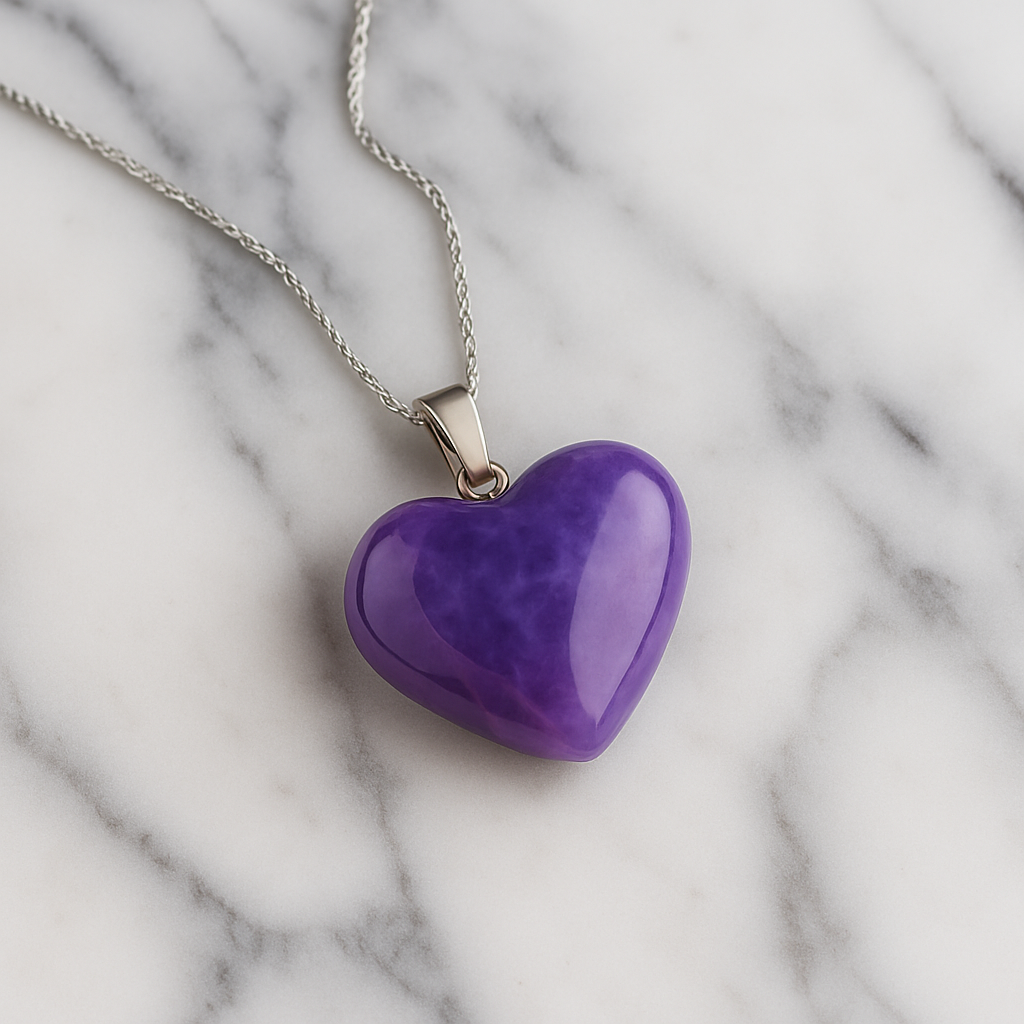 Amethyst Heart Pendant