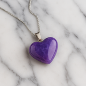 Amethyst Heart Pendant
