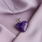 Amethyst Heart Pendant