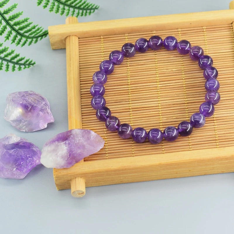 Amethyst Bracelet for Calm, Balance and Healing - Sattva Gem